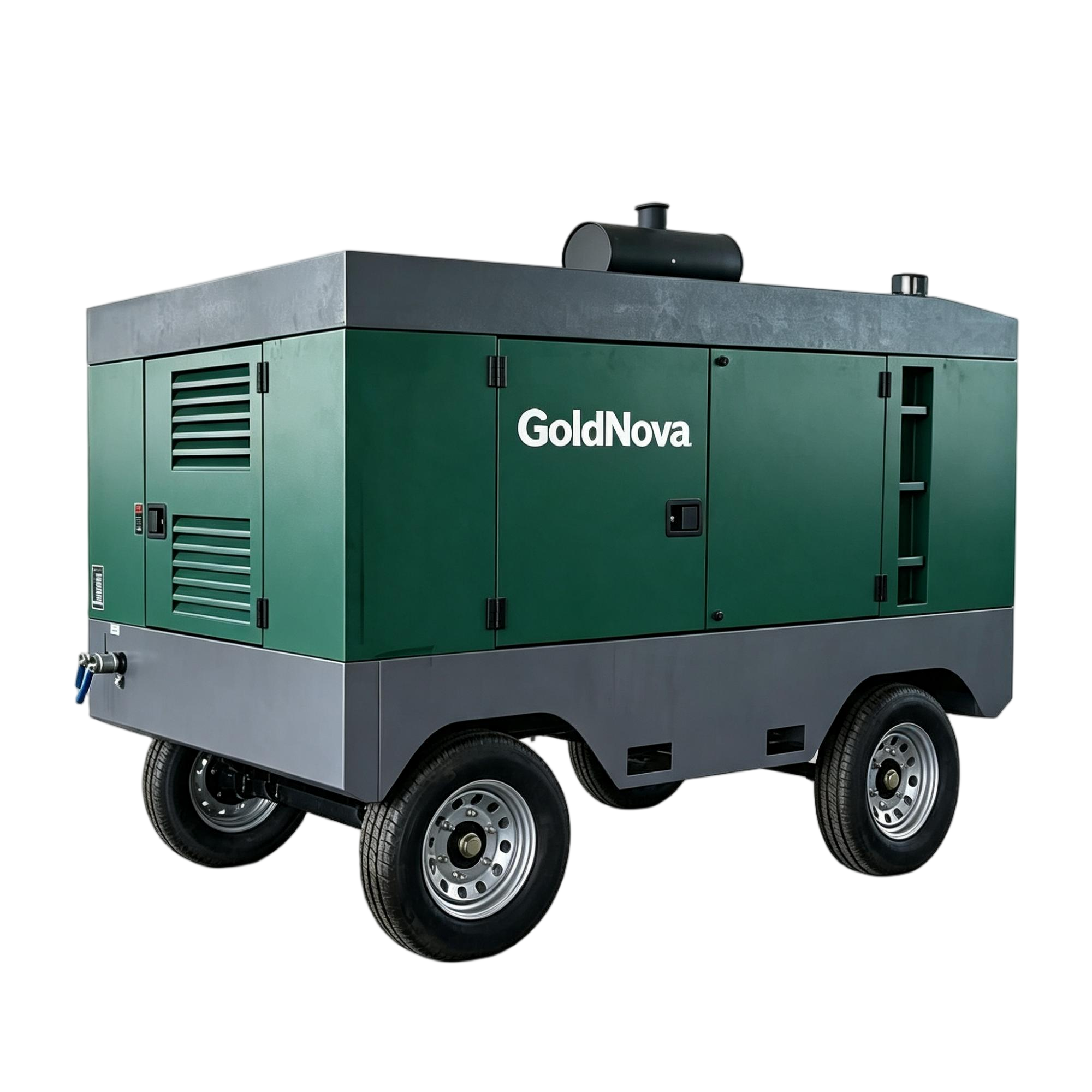 S60 Four-wheel High-pressure diesel Moving Mobile Screw air Compressor - Image 4