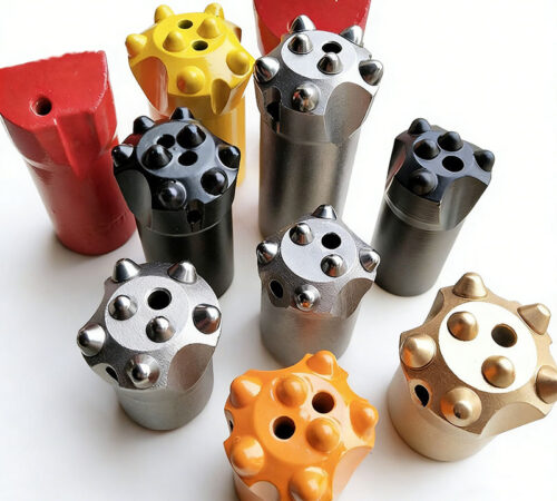 Factory Supply Impact Crushing Durability Carbide Tapered 7 Bottons Ball Tooth Drill Bit Set for Mining Rock Drilling