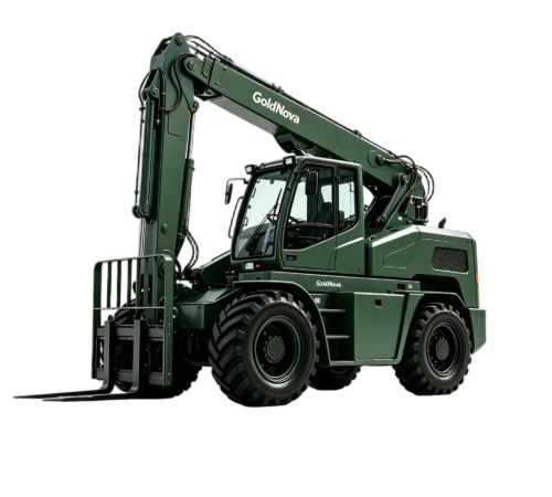 4WD Telehandler Forklift with 13M Boom Heave 10ton Load Telescopic Forklift EPA Diesel Engine Telescopic Handler