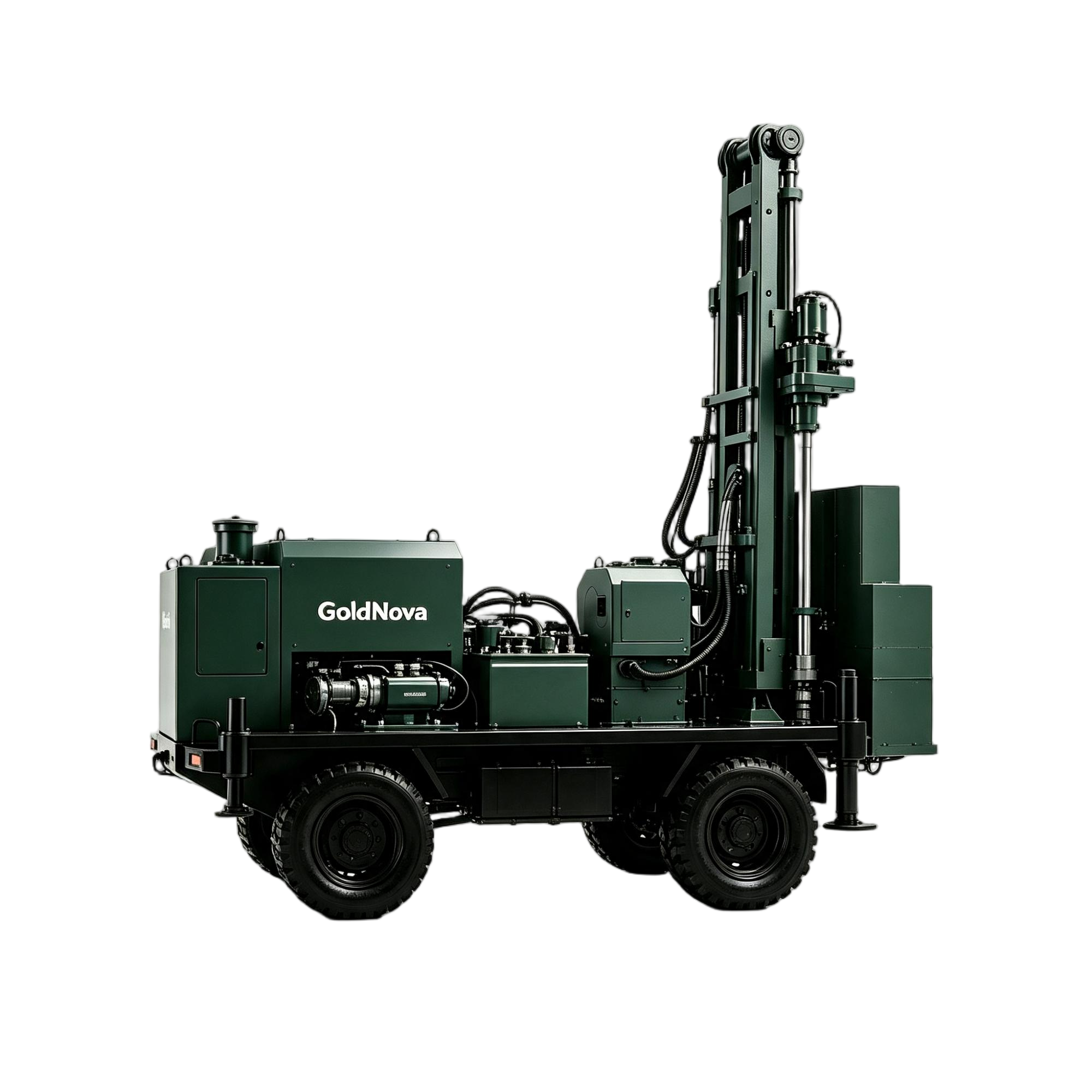 Wheeled Deep Well Drill Rig Efficient Diesel Hydraulic Power System Water Well Drilling Rig Machine - Image 3