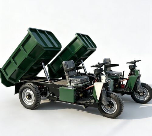 Electric Cargo Tricycle Hydraulic Dump 2000KG with Engine & Bearing for Mining