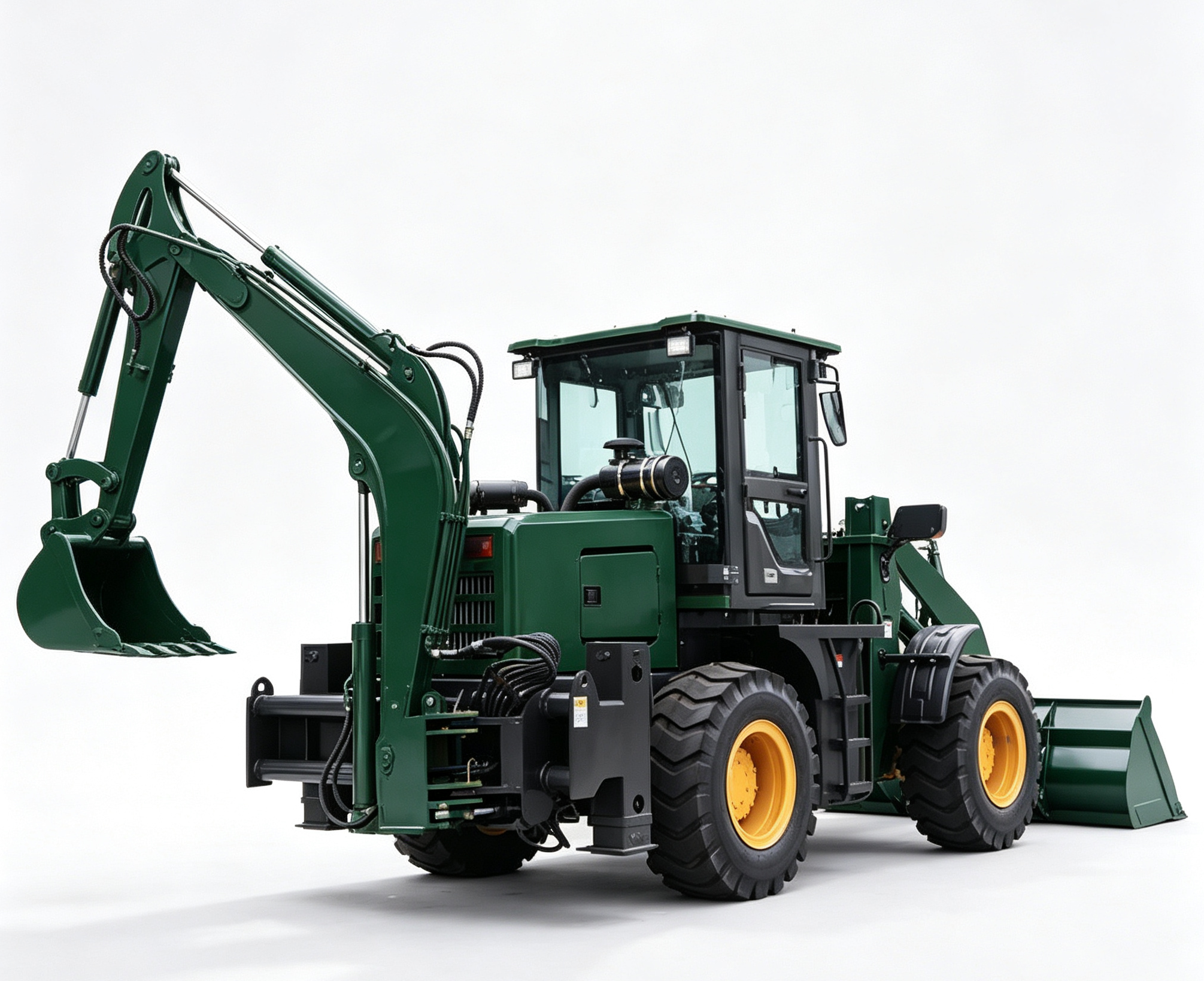 Factory Price Mini Wheel Loader Excavator Shovel Hydraulic Busy at Both Ends Backhoe Loader Mini 4x4 Loader and Backhoe - Image 2